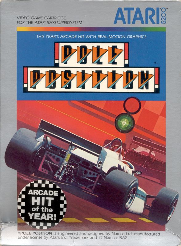 Pole Position box art for Atari 5200
